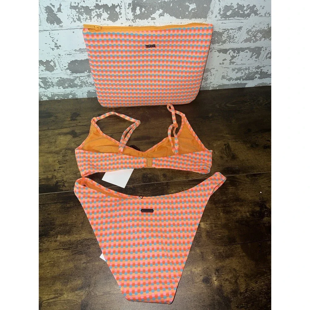 NWT! TRIANGL MAIA GARA Textured Scoop Bikini - Top Size S - Bottom Size M - Picture 7 of 12